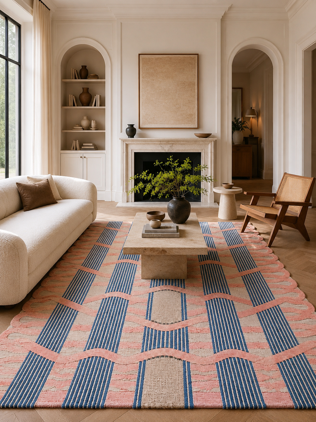 Luxury Interior with Handmade Rug